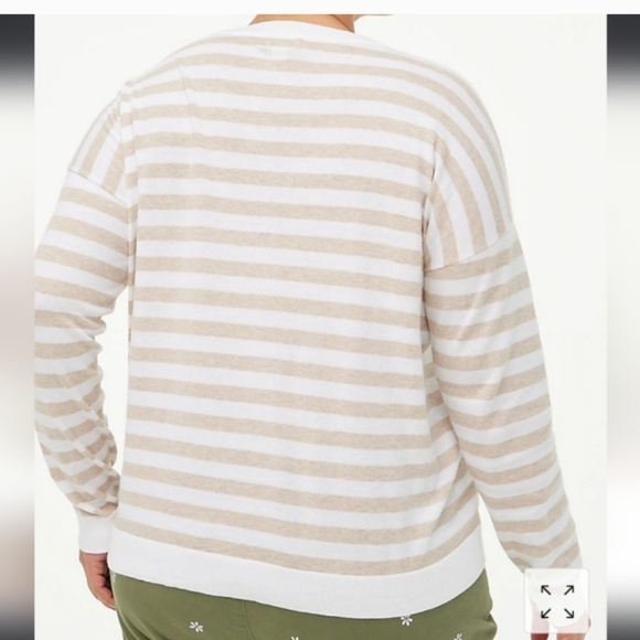 J. Crew Striped Crewneck Sweater Women's Medium NWOT - Picture 6 of 7